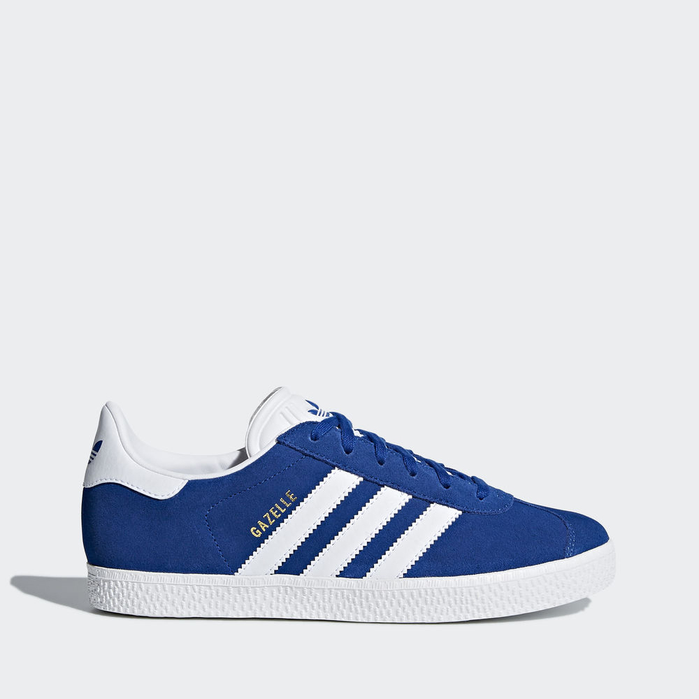 Adidas Gazelle - Originals για αγορια - Μπλε Ρουά/Ασπρα/Ασπρα,Μέγεθος: EU 27 – 39 1/3 (875RQICS)